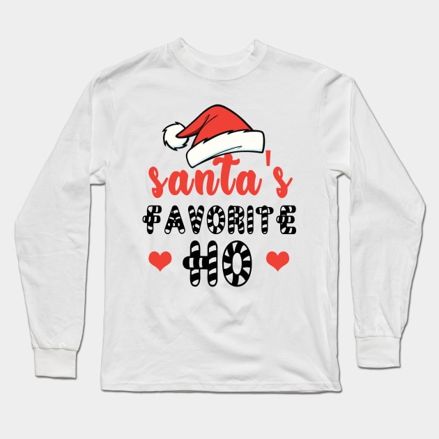 santa favorite ho.santa favorite ho gifts.funny christmas gifts.christmas 2020 gifts Long Sleeve T-Shirt by Elegance14